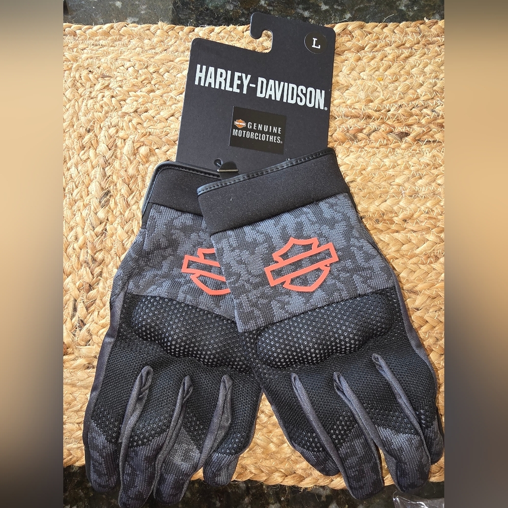 Harley-Davidson Black Protective Motorcycle Gloves